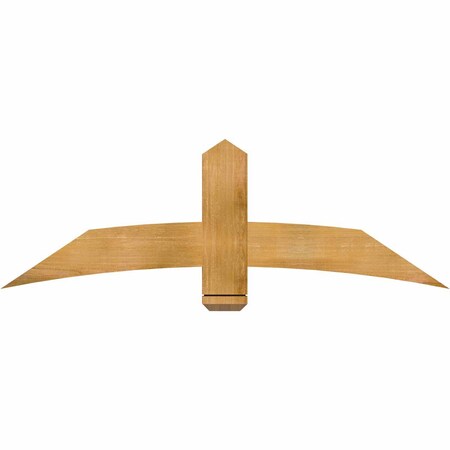 Ekena Millwork Bellingham Rough Sawn Timber Gable Bracket, Western Red Cedar, 60"W x 20"H x 2"D x 6"F, 8/12 Pitch GBW060X20X0206BEL00RWR